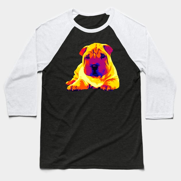 Shar-Pei Baseball T-Shirt by Nartissima